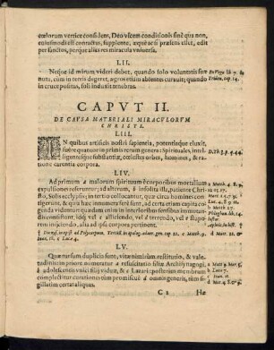 Caput II. De Causa Materiali Miraculorum Christi.