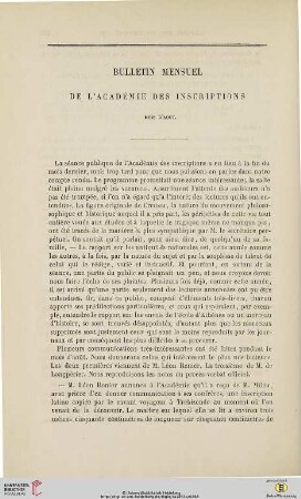 Bulletin mensuel