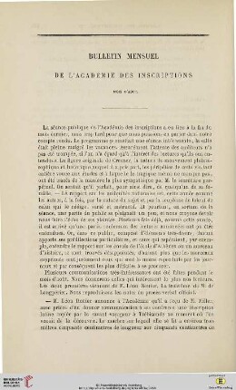 Bulletin mensuel