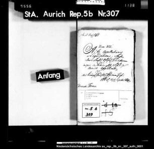 Ursprünglicher Gläubiger: Lateinschule zu Aurich Gläubiger im Jahre 1744: Lateinschule zu Aurich Höhe des Kredits bzw. der Schuld: 166 Reichstaler 18 Schaf Jahr der Aufnahme des Kredits bzw. Jahr des Entstehens der Schuld: 1716