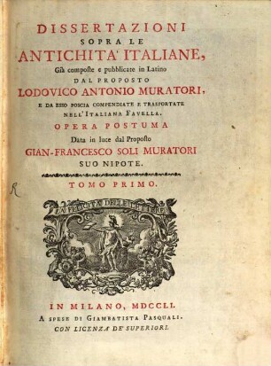 Dissertazioni Sopra Le Antichità Italiane, 1