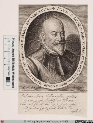 Bildnis Johann Graf zu Salm (-Reifferscheid), Wild- u. Rheingraf zu Kyrburg, Baron von Viviers