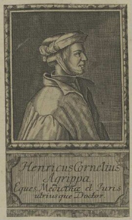 Bildnis des Henricus Cornelius Agrippa