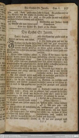 Die Epistel St. Jacobi