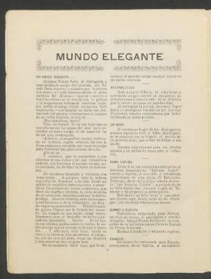 Mundo elegante