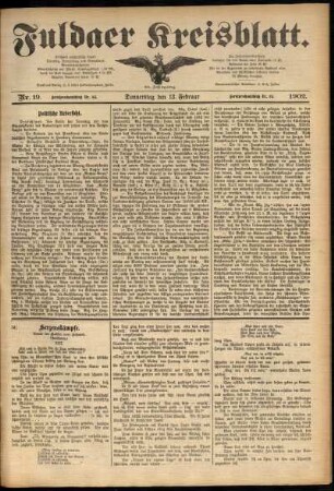 Ausgabe vom Donnerstag, den 13. Februar 1902.
