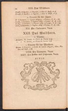 XXII. Das Waldhorn