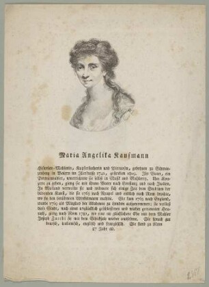 Bildnis der Maria Angelika Kaufmann