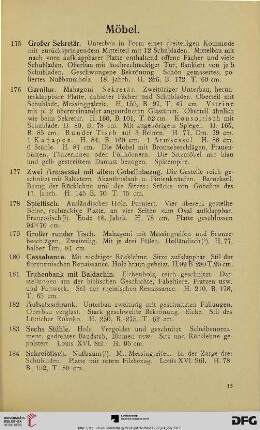 Möbel (Nr. 175-184)