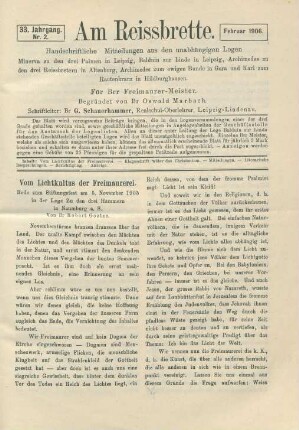 Nr. 2. Februar 1906.