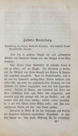 Zehnte Vorlesung