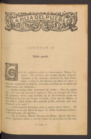 Capítulo IX - Dulce agonía