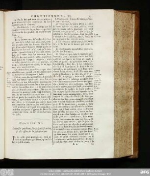 Chapitre XI. Diverses questions sur la Justification, & des effets de la justification.