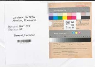 Entnazifizierung Hermann Stempel , geb. 21.11.1896 (Oberbetreibsleiter)