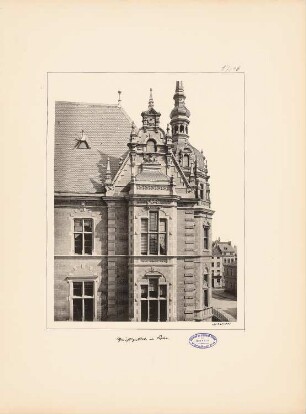 Appellationsgericht, Köln: Detail Eckrisalit