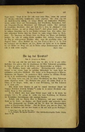 Wo lag das Paradies?