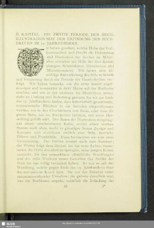 II. Kapitel. Die Zweite Periode Der Buchillustration Seit Der Erfindung Des Buchdrucks Im 15. Jahrhundert