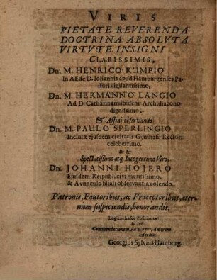 Disputationum Logicarum Decima. De Inventione Medii Analytica, resolutione, & iudicio