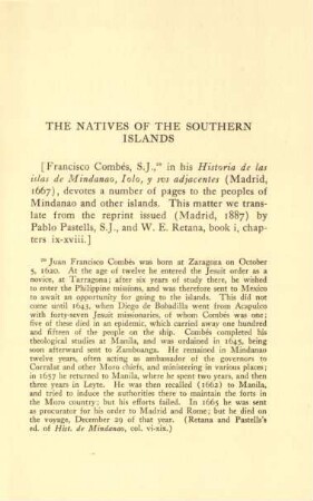 The natives of the southern islands