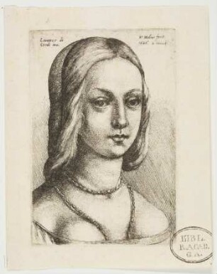 Weibliches Brustbild nach Lorenzo di Credi