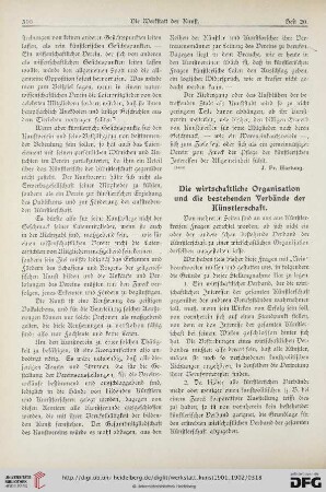 1: Die wirtschaftliche Organisation und die bestehenden Verbände der Künstlerschaft