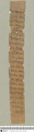 Demotischer Papyrus, Abrechnung, Brief bzgl. Lieferungen von Emmer
