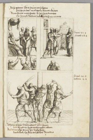 Verleugnung Petri, Blatt 47b in: Peter Perényi, "Vorredt und eingang der Concordantzen alt und news Testaments"
