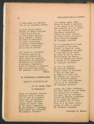 Mi rebenque corralero : (Estilo campechano). - (A mi amigo Ruperto Delacanal).