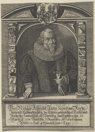Bildnis des Niclaus Albrecht Rieter zu und von Kornburg und Kalbensteinberg