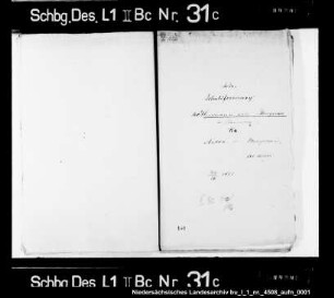 Schuldforderung des Hermann von Mengerßen an Anton von Mengerßen