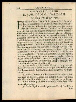 D. Joh. Georgii Sartorii