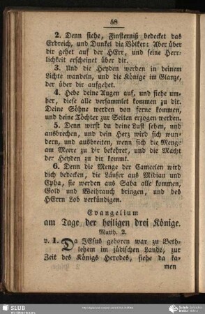 [Am Tage der heiligen drei Koenige]