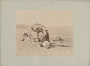 Rast in der Wüste in Ägypten