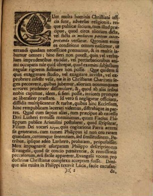 Collegii Theologici, In Academia Vittembergensi, Decanvs Gottlieb VVernsdorfivs, S.S. Theol. Doctor, Et Prof. Pvbl. ... Lectvris Salvtem Plvrimam Dicit