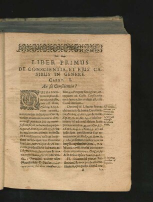 Liber Primus. De Conscientia, Et Eius Casibus In Genere.
