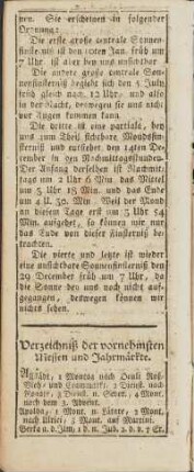 Verzeichniß der ... Messen und Jahrmärkte