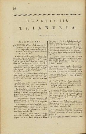 Classis III. Triandria.