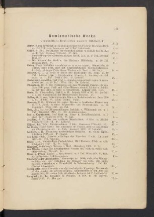 Numismatische Werke