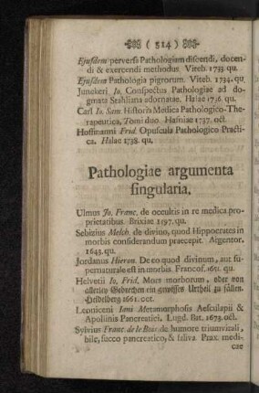 Pathologiae argumenta singularia.