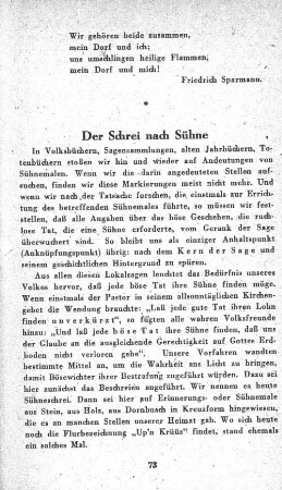 Der Schrei nach Sühne