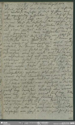Eigenh. Brief von Dorothea von Schlegel an August Wilhelm von Schlegel, Jena, 25.08.1800