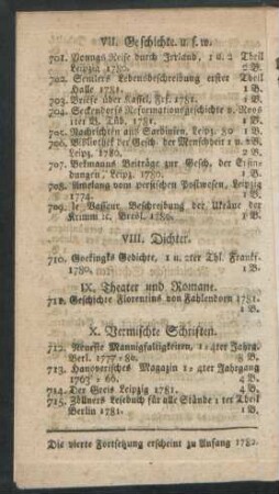 IX. Theater und Romane