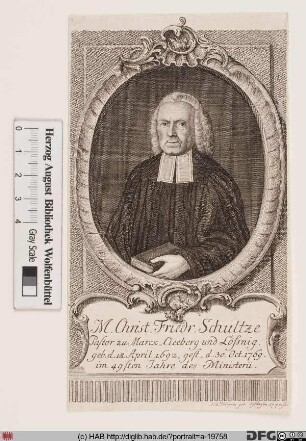 Bildnis Christian Friedrich Schultze