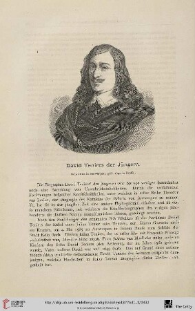 David Teniers der Jüngere : geb. 1610 in Antwerpen, gest. 1690 in Brüssel