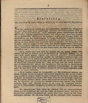 Einleitung zum vierten Bande der zweyten Auflage von Wiebekings theoretisch-practischen Wasserbaukunst