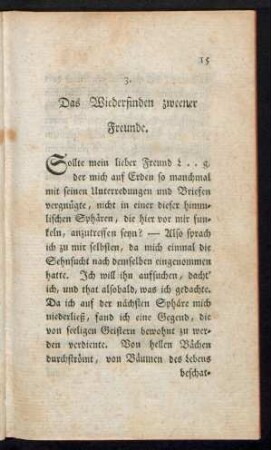 3. Das Wiederfinden zweener Freunde.