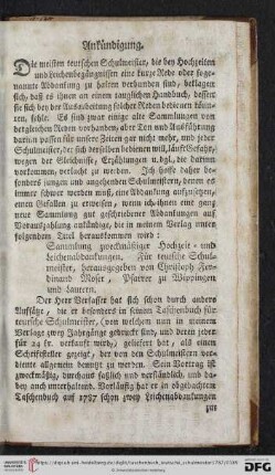 Ankündigung