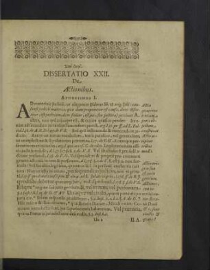 Dissertatio XXII. - XXIV.