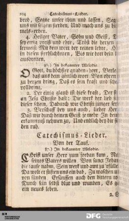 Catechismus-Lieder.