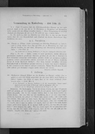 Versammlung zu Marienburg. - 1386 Febr. 25.